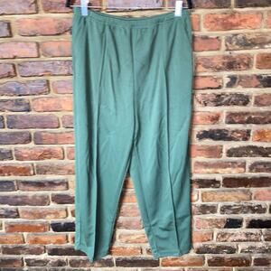 Only Necessities Army Green Vintage Elastic Waist Pull-On Pants Womens Size 22WP